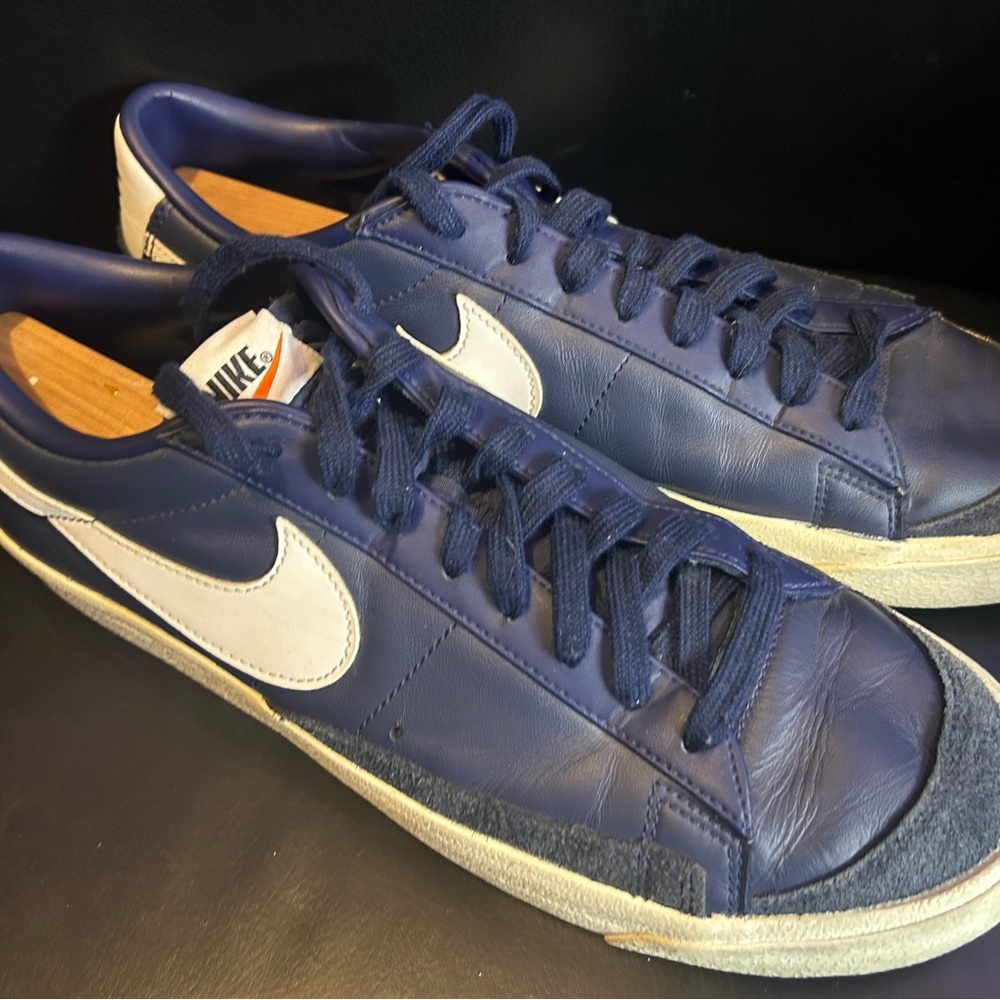 Nike Low Navy Blue Blazers